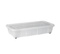 Contenitore Plast Team 30L ruote trasparente 22450800