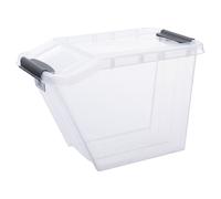 Contenitore Plast Team Pro Box 58L trasparente impilabile 27750800
