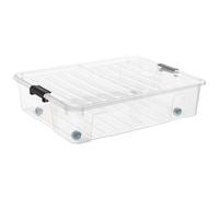 Contenitore Plast Team XL 49L trasparente ruote 22430800