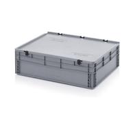 Contenitore Plastica 80x60x23,5 Scatola di da Trasporto Coperchio