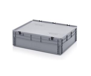 Contenitore Plastica 80x60x23,5 Scatola di da Trasporto Coperchio