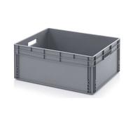 Contenitore Plastica 80x60x32 Scatola di Plastica Scatola da Trasporto Grigio