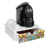 Contenitore Porta Capsule Cialde caffè ORGANIZER NAPOLI PULCINELLA 33x33