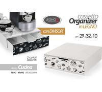 CONTENITORE PORTA CIALDE MAXI Capsule CAFFè CASSETTO CON 3 DIVISORI 293210 CM
