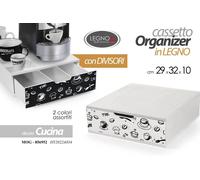 CASSETTO ORGANIZER CONTENITORE PORTA CAPSULE E CIALDE CAFFE' LEGNO ART.56952