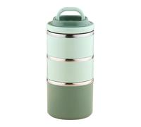 Contenitore Porta Pranzo in Ufficio Isolato per Alimenti Acciaio Lunch Box Facil