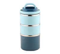 Contenitore Porta Pranzo in Ufficio Isolato per Alimenti Acciaio Lunch Box Facil