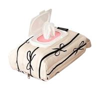 Contenitore porta salviette, dispenser per sacchetti ricaricabili, in cotone, per esterni, auto, escursioni, picnic, viaggi, ufficio, bagno, camera da, soggiorno, feste