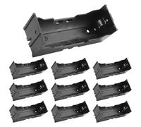 Contenitore portabatterie singolo in plastica 26650, scatola portaoggetti, 10 pezzi, nero