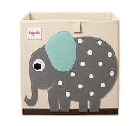 Contenitore portaoggetti beige elefante grigio - 3 sprouts