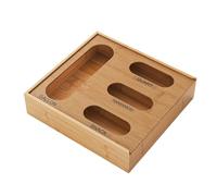 Contenitore portaoggetti e configurazione regolabile, 32,5 x 30,5 x 7,5 cm, organizer per sandwich, contenitore per snack, organizzazione multi-dimensione, per galloni, quarti, snack
