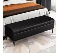 Contenitore portaoggetti, Panca portascarpe con Seduta Imbottita e Contenitore, Panca da Ingresso Moderna e Minimalista per Cambiare Le Scarpe, Panca da fine Letto con pregiato TES