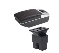 Contenitore portaoggetti per bracciolo Per N&issan NV200 Auto Bracciolo Scatola Di Immagazzinaggio Accessori Interni(Una linea rossa Nessuna USB)