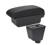 Contenitore portaoggetti per bracciolo Per R&enault Per Clio 3 4 III IV Per Captur Scatola Bracciolo Auto Accessori Auto Scatola Di Immagazzinaggio(B2 Linea nera 3USB)