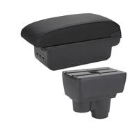 Contenitore portaoggetti per bracciolo Per R&enault Per Duster Auto Console Centrale Scatola Di Immagazzinaggio Accessori(B2 Linea nera 3USB)