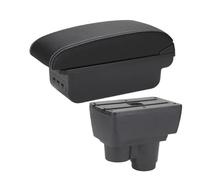 Contenitore portaoggetti per bracciolo Per R&enault Per Duster Auto Console Centrale Scatola Di Immagazzinaggio Accessori(B3 nero bianco 3USB)