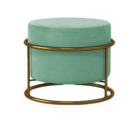 Contenitore portaoggetti, poggiapiedi Rotondo, poggiapiedi Imbottito, Pouf Moderno in Lino, Sgabello per Cambiare Le Scarpe, poggiapiedi Imbottito per casa, Soggiorno, Camera da Le