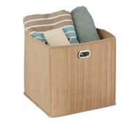Contenitore portaoggetti Scatola organizer 28 L Naturale Contenitore in bambù