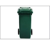 CONTENITORE PORTARIFIUTI CON DUE RUOTE COLORE VERDE