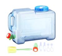 Contenitore portatile da 12 l, a prova di perdite, contenitore per acqua di grande capacità, quadrato, con comoda maniglia per campeggio e viaggi