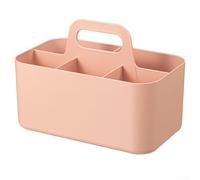 Contenitore portatile impilabile con più sezioni, scatola organizer per uso domestico e ufficio, aiuta a mantenere spazi di lavoro ordinati e organizzati (rosa)