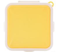 Contenitore portatile in silicone per sandwich con serratura di sicurezza, per studenti, impiegati, picnic, colore giallo (giallo)