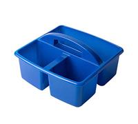 Contenitore portatile multiuso per arti e mestieri, con 3 scomparti, con maniglia per il trasporto, cestino in plastica diviso, contenitore per doccia portatile
