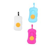 Contenitore Portatile per Salviette, Coperchio PP 3 Pezzi | Leggero e Richiudibile, Resistente, per Stanza e Bagno, Aiuta a Limitare l'Essiccazione Colore