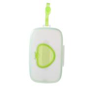 Contenitore Portatile per Salviette Umide Bottone e Cordino | PP e Silicone, Chiusura Sigillata, per Mani Libere in Auto e Durante le Passeggiate