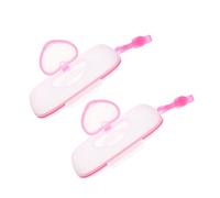 Contenitore Portatile per Salviette Umidificate Clip, 2 Pezzi | PP e Silicone, Chiusura Ermetica e Pulsante, per Viaggi, Borsa Fasciatoio e Seggiolone