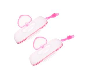 Contenitore Portatile per Salviette Umidificate Clip, 2 Pezzi | PP e Silicone, Chiusura Ermetica e Pulsante, per Viaggi, Borsa Fasciatoio e Seggiolone