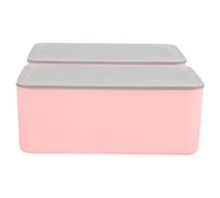 Contenitore Portatile per Salviette Umidificate Coperchio 2 Pezzi | PP Rosa, Riutilizzabile, per Cambio Rapido del Pannolino, Nursery e Passeggino