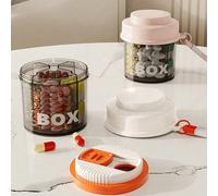 Contenitore portatile sigillato per organizzare le pillole da viaggio, scatola multifunzionale mini per conservare medicinali, adatto per conservare compresse, vitamine a casa o in viaggio. Organizer