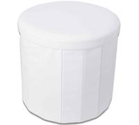 Contenitore pouf ecopelle ROTONDO