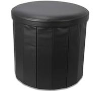 Contenitore pouf ecopelle ROTONDO