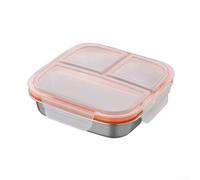 Contenitore Pranzo Acciaio 304 Anti-Perdite Contenitore Pranzo(white cover 600ml)