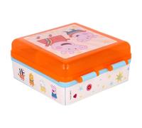 Contenitore pranzo per bambini a forma quadrata in plastica senza BPA,