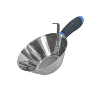 Contenitore professionale per pittura a mortaio, ciotola di miscelazione in acciaio inossidabile con comoda maniglia per lavori di intonacatura edilizia gancio sospeso secchio di fango