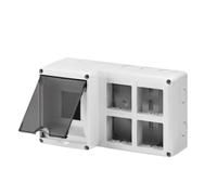 Contenitore protetto Gewiss 4 moduli Din + 8 posti IP40 grigio - GW27072