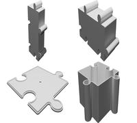 Contenitore Puzzle con Coperchio Angoli Arrotondati Stampato 3D Box