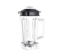 Contenitore Quadrato Da 2 Litri, Brocca, Fondo Della Tazza Con Lame Seghettate For Frullati, Coperchio Senza BPA, For Pezzi Di Ricambio For Frullatori Commerciali