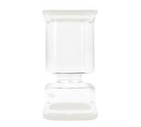 Contenitore quadrato in plastica per fermentazione, 1000 ml, con divisorio asciutto e umido, per conservare sottaceti Kimchi, olive, crauti e altri oggetti da cucina fermentati (nero)