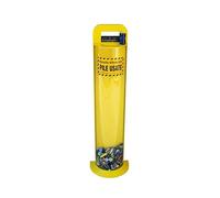 Contenitore raccolta pile usate 10 lt giallo plastica