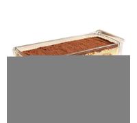 Contenitore rettangolare per budini riutilizzabili in acrilico | Contenitore trasparente per dessert per panettieri Food Blogger Ristorante Panetteria Casa Appartamento Matrimonio Incontri