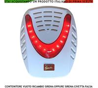 Contenitore Ricambio Sirena Aquila in ABS Vetrino Rosso Trasparente IP44 Civetta