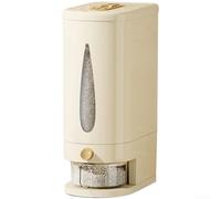 Contenitore Riso 20kg Dispenser a Pressione Ermetico | Pulsante singolo, erogazione precisa, niente sprechi, flusso regolare, design imbuto inclinato