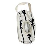 Contenitore riutilizzabile per salviettine da appendere alla carrozzina, contenitore per salviette umidificate per interni ed esterni, con motivo a fiocco