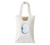 Contenitore riutilizzabile per salviettine per bambini, portatile, impermeabile, antipolvere, con motivo a orso, per borse per pannolini e viaggi