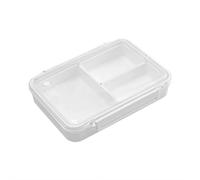 Contenitore riutilizzabile per snack con coperchio, a prova di perdite, 2/3 scomparti, in silicone, per la preparazione dei pasti, per pranzi in ufficio, escursioni