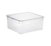 Contenitore Rotho Clear Box in PPL impilabile trasparente - 18 L 40x33,5x17 cm -